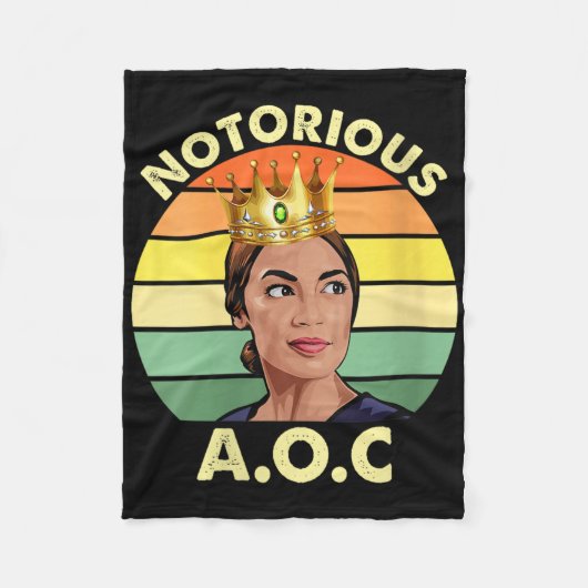 Vrouwen AOC Alexandria Ocasio-cortez Eerste Vrouw  Fleece Deken (Voorkant)