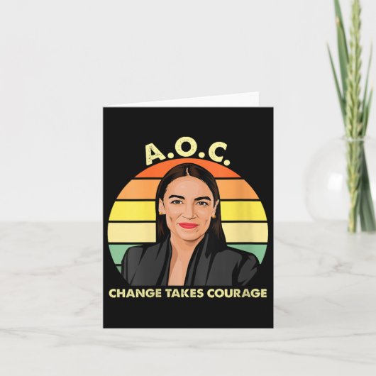 Vrouwen AOC Alexandria Ocasio-cortez Eerste Vrouw Kaart (Voorkant)
