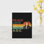 Vrouwen AOC Alexandria Ocasio-cortez Eerste Vrouw  Kaart (Gele Bloem)