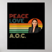 Vrouwen AOC Alexandria Ocasio-cortez Eerste Vrouw  Poster (Voorkant)