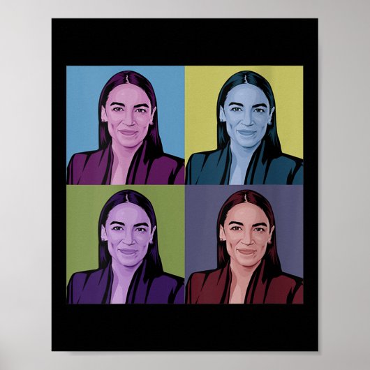 Vrouwen AOC Alexandria Ocasio-cortez Eerste Vrouw  Poster (Voorkant)