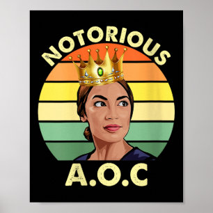 Vrouwen AOC Alexandria Ocasio-cortez Eerste Vrouw Poster