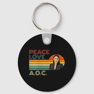 Vrouwen AOC Alexandria Ocasio-cortez Eerste Vrouw  Sleutelhanger