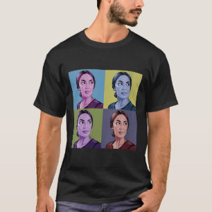 Vrouwen AOC Alexandria Ocasio-cortez Eerste Vrouw T-shirt