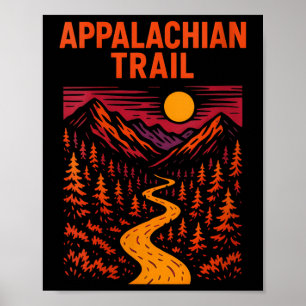 Vrouwen Appalachian Trail Wandelavontuur Retro Me Poster