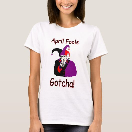 Vrouwen April Fools T-shirt (Voorkant)