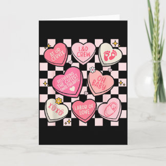 Vrouwen Arbeid En Verpleegster Hartjes Candy Valen Kaart