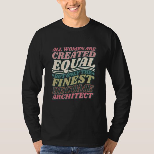 Vrouwen Architectuur Ontwerpen, Architect Architec T-shirt (Voorkant)