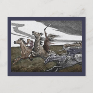 Vrouwen arriveren de ziekte feestdagenkaart