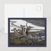 Vrouwen arriveren de ziekte feestdagenkaart (Voorkant / Achterkant)