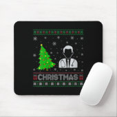 Vrouwen Arts Xmas Tree Lighting Ugly Christmas Muismat (Met muis)