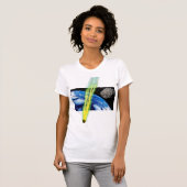 Vrouwen asteroïde aarde shirt (Voorkant volledig)
