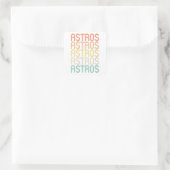 Vrouwen Astros  Vierkante Sticker (Tas)