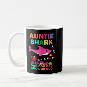 Vrouwen Auntie Shark Shirt Matching Family Moeder' Koffiemok