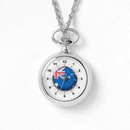 Vrouwen Australië Vlag Wraparound Zilveren horloge