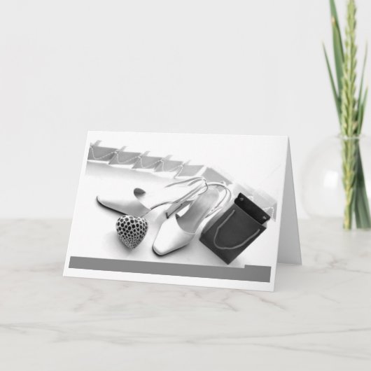 VROUWEN "AVONDMODE" WENSEN KAART (Voorkant)