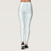 Vrouwen Baby Blauwe en Witte Streep Leggings (Achterkant)