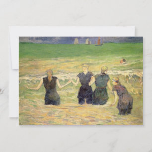 Vrouwen baden Dieppe door Paul Gauguin
