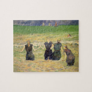 Vrouwen baden Dieppe door Paul Gauguin Legpuzzel