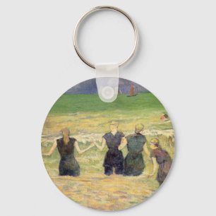 Vrouwen baden Dieppe door Paul Gauguin Sleutelhanger