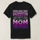 Vrouwen BADMINTON MAM schreeuwen luider dan de coa T-shirt (Design voorkant)