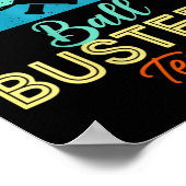 Vrouwen Bal Busters Grappig Pickleball Team V-hals Poster (Hoek)