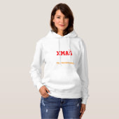 Vrouwen Basic Hooded Sweatshirt Kerstmis (Voorkant volledig)