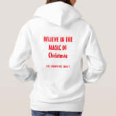 Vrouwen Basic Hooded Sweatshirt Kerstmis (Achterkant)