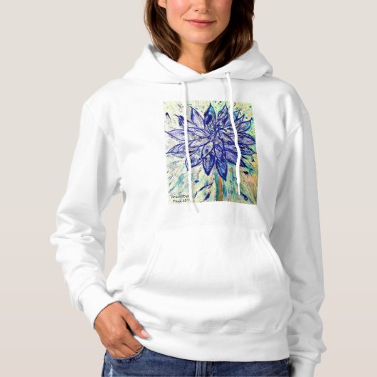 Vrouwen Basic Hooded Sweatshirt, Model is 6'2"/188 Hoodie (Voorkant)