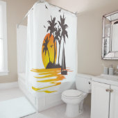 Vrouwen Basic Polo Shirt met Modern Design Douchegordijn (In situ)