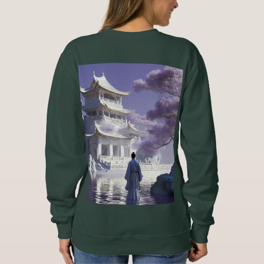 Vrouwen Basic Sweatshirt - Serenity in Motion (Achterkant)