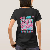 Vrouwen Basic T-shirt Kawaii Flamingo Mode! (Achterkant)