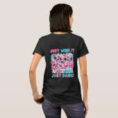Vrouwen Basic T-shirt Kawaii Flamingo Mode! (Achterkant volledig)