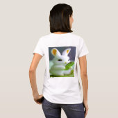 Vrouwen Basic T-shirt – Kleurrijk Digitaal Ontwerp (Achterkant volledig)