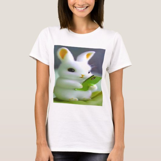 Vrouwen Basic T-shirt – Kleurrijk Digitaal Ontwerp (Voorkant)
