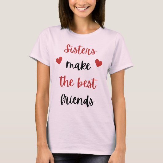 Vrouwen Basic T-shirt Matching Sister, (Voorkant)