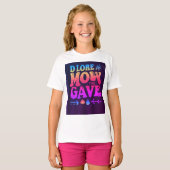 Vrouwen Basic T-shirt met 'DLORE MOW the GAVE' S (Voorkant volledig)