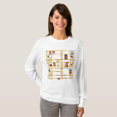 Vrouwen Basic T-shirt met Lange Mouwen (Voorkant volledig)