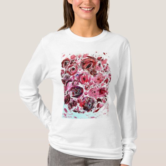 Vrouwen Basic T-shirt met lange mouwen Gepassionee (Voorkant)