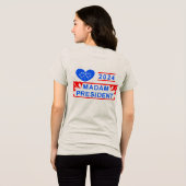 Vrouwen Basic T-shirt Tri-Blend Shirt (Achterkant volledig)