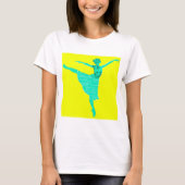 Vrouwen Basic T-shirt, Wit Gelukkig Nieuwjaar Ball T-shirt (Voorkant)