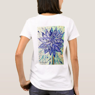 Vrouwen Basic T-shirt Zeldzaam Blauw Dalhia