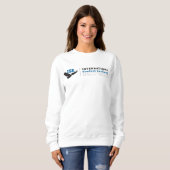 Vrouwen Basic Wit Sweatshirt (Voorkant volledig)