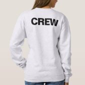 Vrouwen Basis Ash Gray Sweatshirts Bemanningslid Trui (Achterkant)