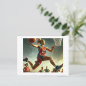 Vrouwen Basketbal, Briefkaart (Staand voorkant)