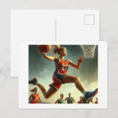 Vrouwen Basketbal, Briefkaart (Voorkant / Achterkant)