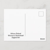 Vrouwen Basketbal, Briefkaart (Achterkant)