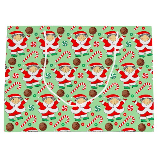 Vrouwen Basketbal Kerstvakantie Groot Cadeauzakje (Voorkant)