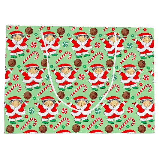 Vrouwen Basketbal Kerstvakantie Groot Cadeauzakje (Achterkant)