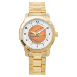 Vrouwen Basketbal Oversized gouden armband horloge